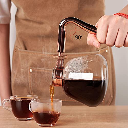 JRZTC Molinillo de café de preparación Completamente automática, cafetera de sifón, café de 3 Tazas, cafetera casera… - Imagen 4