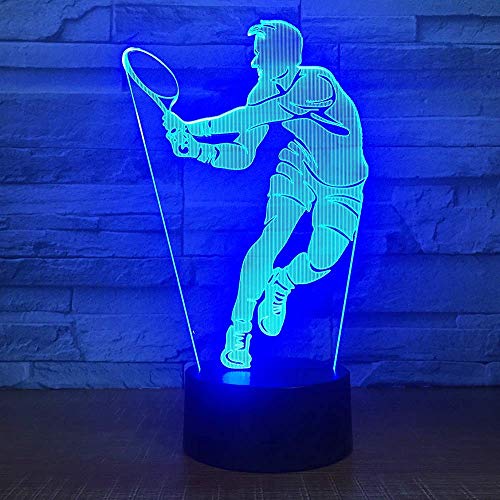 Lámpara de Noche Ilusión 3D Cambia 7 Colores USB miniatura 5