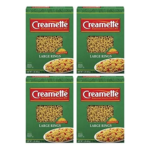 Creamette Large Rings Pasta Noodles 16 oz Box (4 boxes) Cover