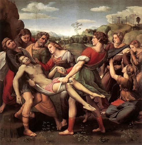 La Mise au Tombeau de Raphaël Art Mural pour Décoration Chambre