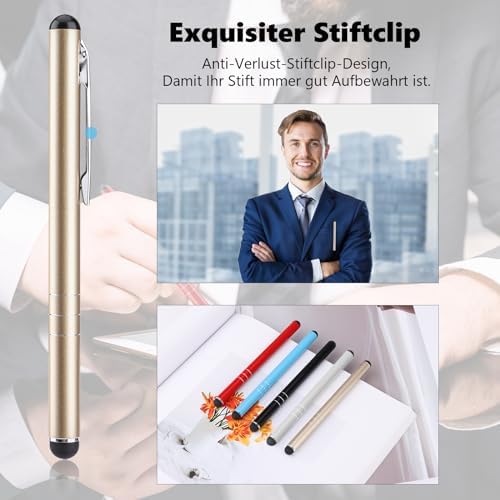 VOCIBO® Rysik 5 sztuk ekran dotykowy rysik Stylus Pen tablet rysik telefon komórkowy rysik do tabletów iPad Mini Pro smartfonów Huawei Samsung Galaxy 5 kolory