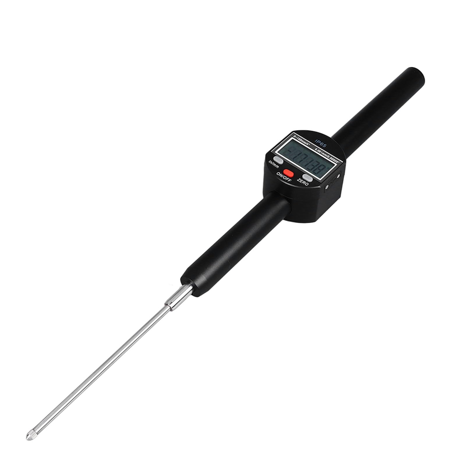 Cyfrowy Czujnik Zegarowy, Czujnik Zegarowy ze Stopu Aluminium Zakres od 0 do 100 Mm Rozdzielczość 0,001 Mm Wodoodporny Wyświetlacz dla Użytkowników Zajmujących się inspekcją Obróbki w