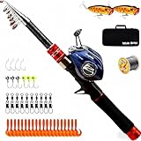 BETTER LEADER Telescopic Fishing Rod and...