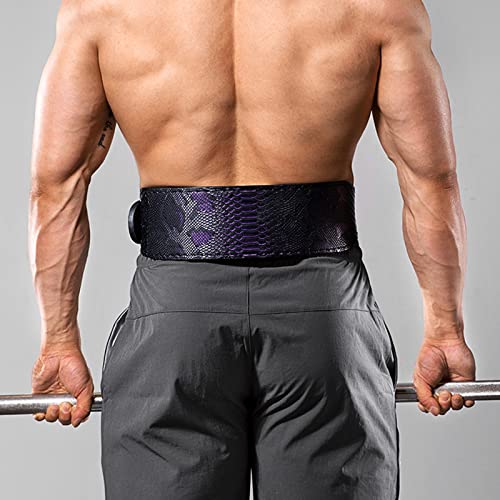 Weightlifting-Belt-8MM03INCH-Fitness-Belt-for-Men-Squat-Deadlift-Weightlifting-Waist-Support-Bodybuilding-Leather-Training-Protective-Gear-Color-Purple-Size-86-100cm