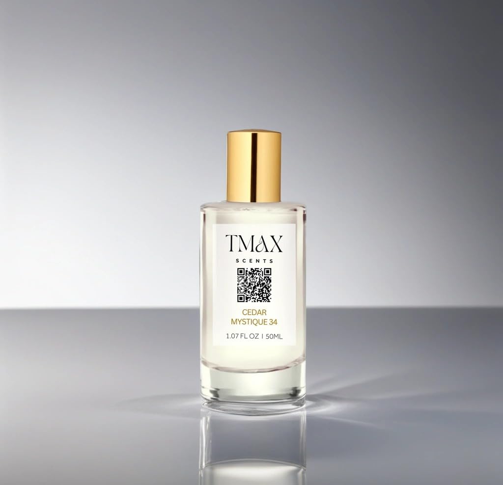 Cedar Mystique 34 - Exclusive Unisex Perfume - Rich Leather And Spice Notes, Signature Woods Essence. 50ml Long-lasting Fragrance.