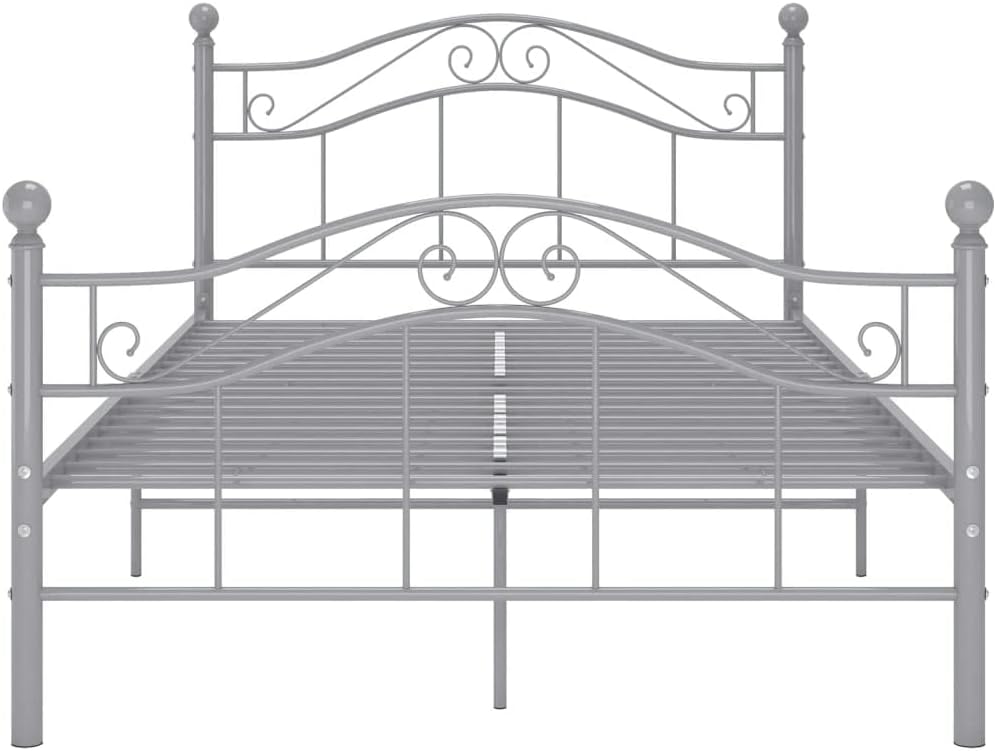 ముందు view of the assembled vidaXL Metal Bed Frame