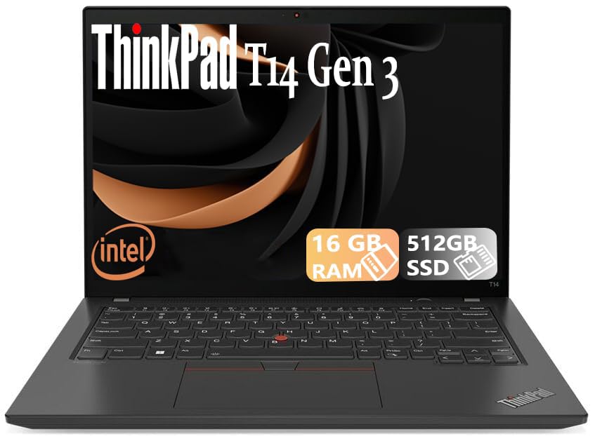 Lenovo ThinkPad T14 Gen 3 Ordinateur Portable, Intel Core i7-1265U, 14