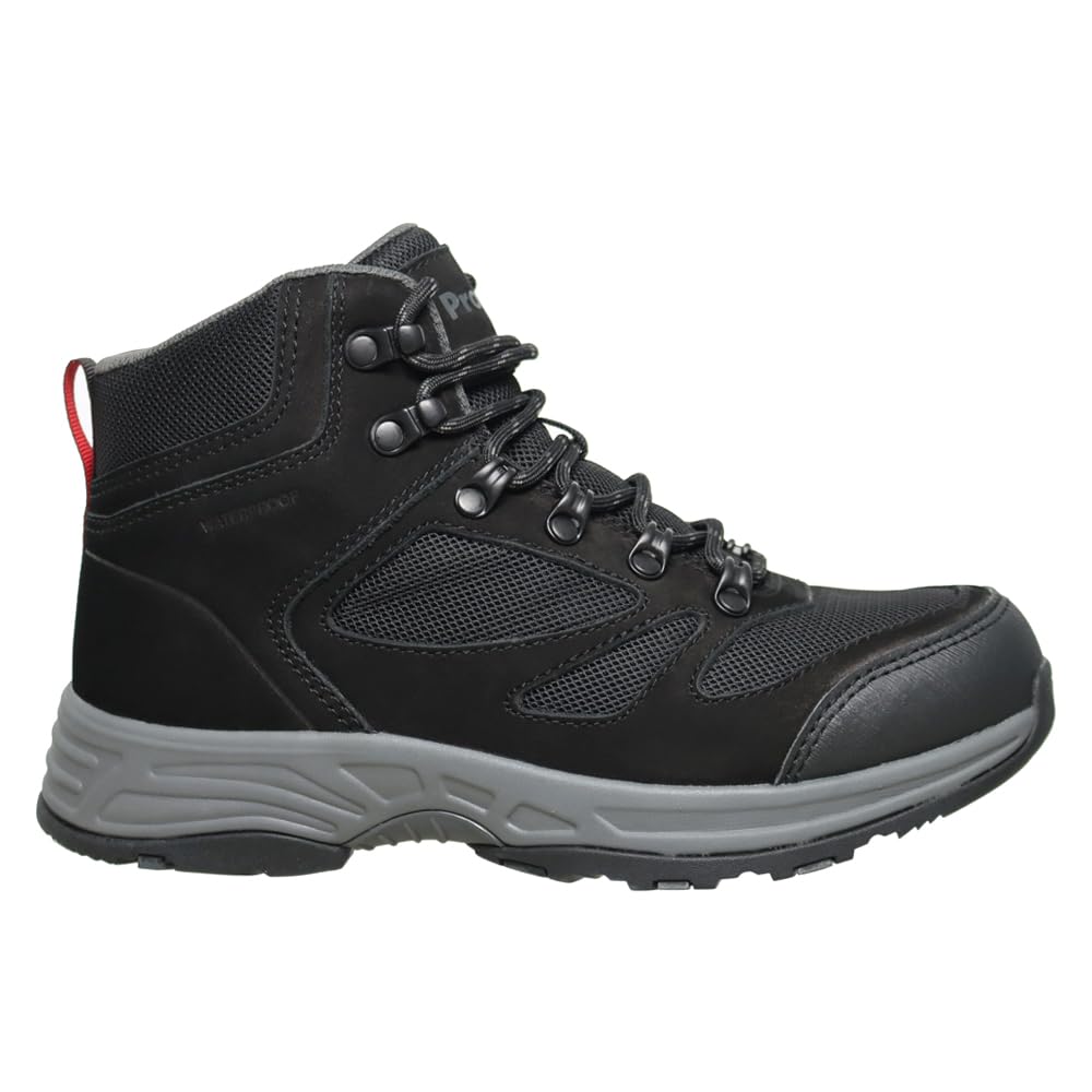 Propet Womens Cypress Round Toe Hiking Casual Boots Ankle Low Heel 1-2 - Black