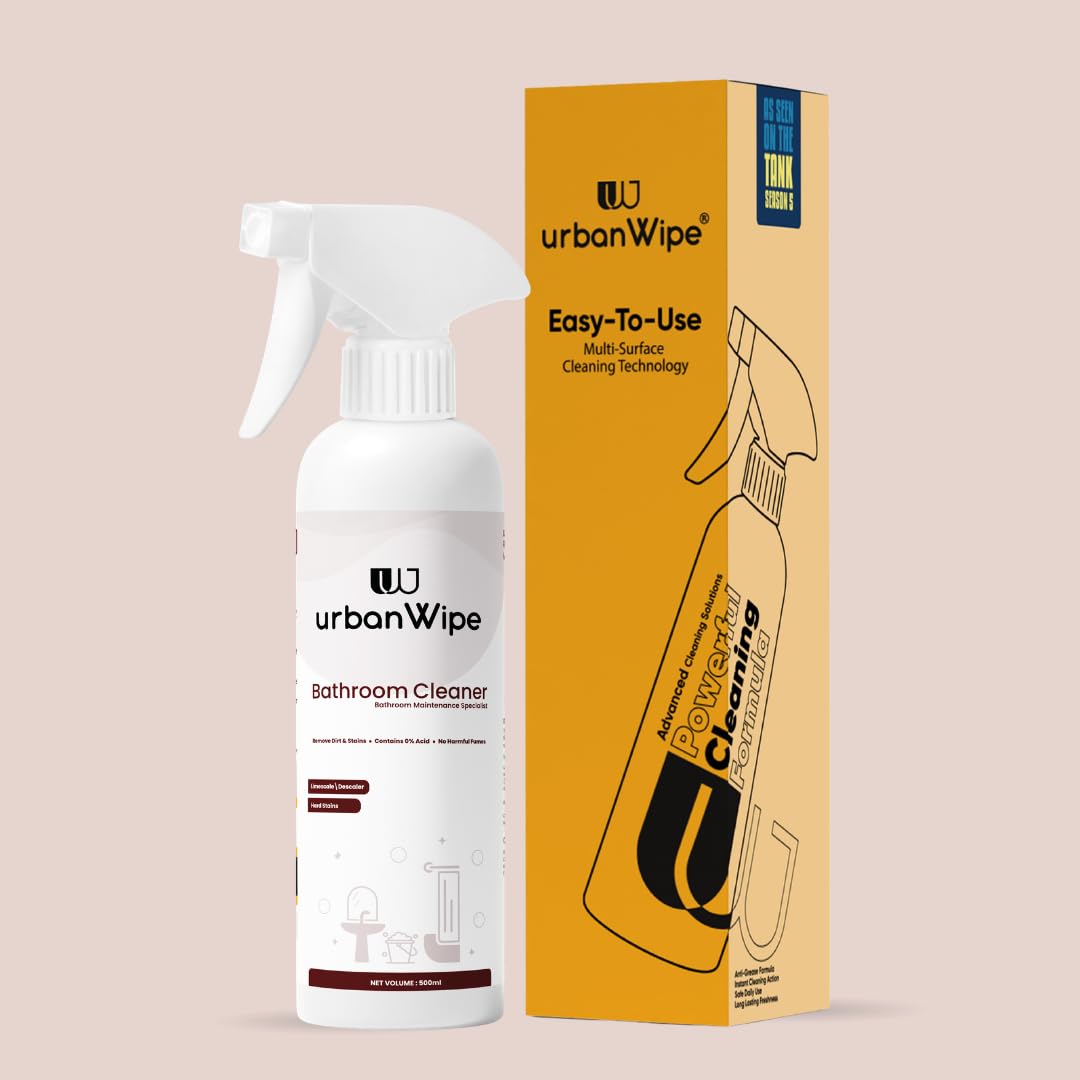 Bathroom Cleaner | Ecofriendly Tough Lime Scale Hard Water Stain Remover, Spray And Scrub Cleaning for Bathroom,Taps, Faucet, Washbasins, Showers & Floor Tiles Cleaner_(500Ml)-image-32