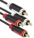 Produktbild mumbi 3m Stereo Audio Cinch Verbindungskabel - 2x RCA Cinch Stecker auf 2x RCA Cinch Stecker