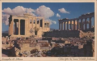 Acropolis at Athens, Parthenon, Ancient Ruins Athens, Greece Original Postcard