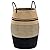 Jute Rope Laundry Hamper by YOUDENOVA, 105L - Woven Collapsible Laundry Basket - Clothes Storage Basket for Blankets organizing, Bedroom Storage, Clothes Hamper – Brown & Black