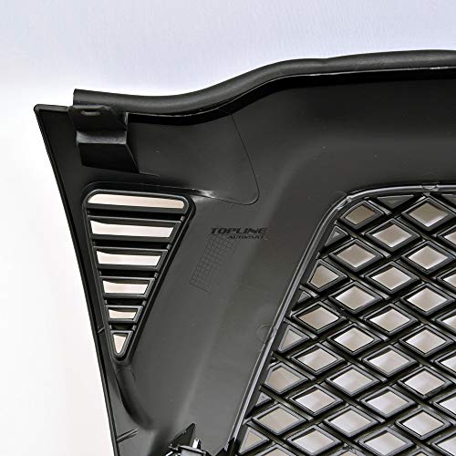 TLAPS 7422449076041 Compatible With 2005-2011 Toyota Tacoma Matte Black Dragon Mesh Front Bumper Grill Grille