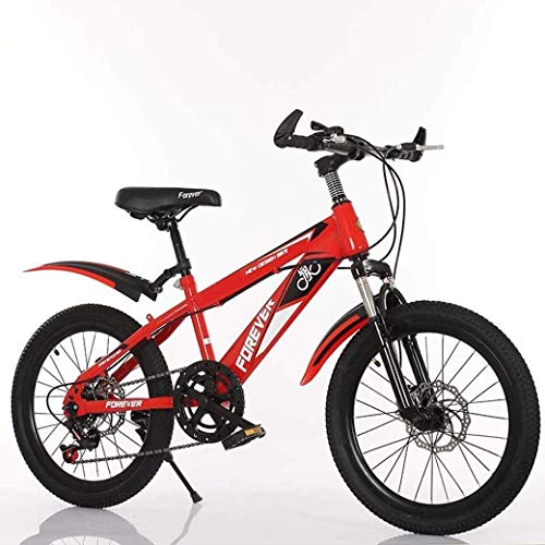 Lowest Price! TANGIST 18Inch Variable Speed Mountain Bike, Comfortable Saddle, Nonslip Pedal, Kids B...