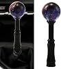 Gear Stick Knobs - Space Purple Starry Sky Round Ball, 16CM Long Shift Knob Shifter Handle for Cars