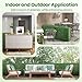 Giantex Artificial Boxwood Hedge Wall, Faux Grass Wall with PE Leaves and Aluminum Frame, Fake Greenery Backdrop, Outdoor Divider Privacy Fence for Patio Balcony (34'' x 14'' x 33'', Dark Green)