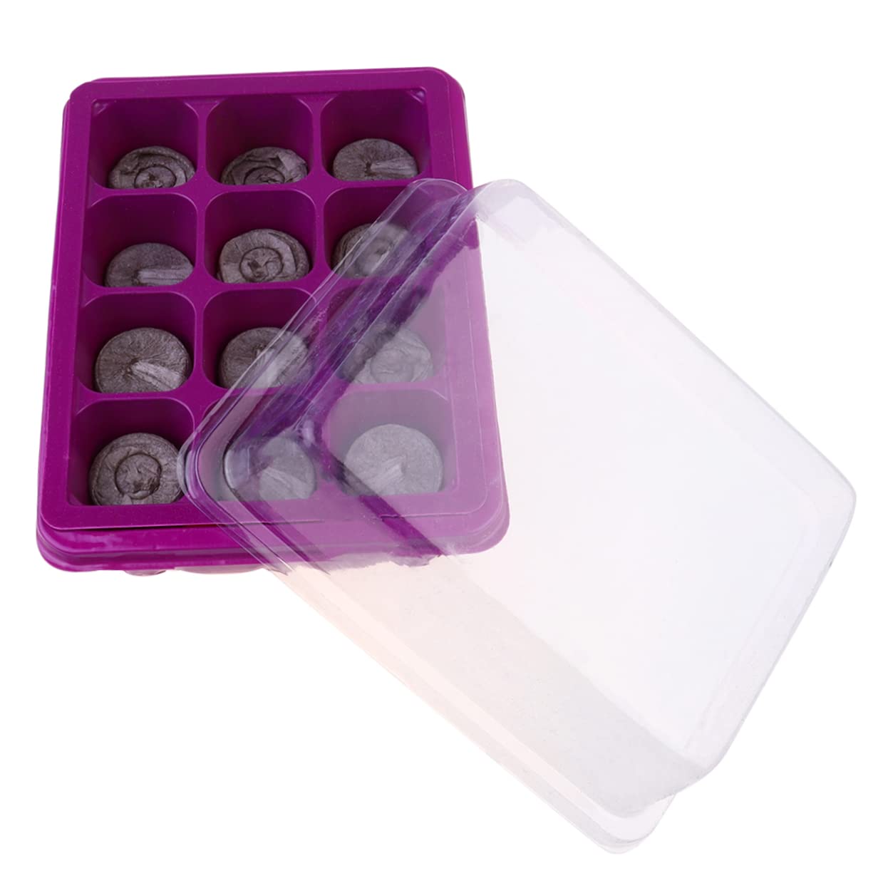 Toddmomy Set di Vassoi per Piantine Kit per La Coltivazione di Microgreens Vassoio per Piante Kit per La Germinazione Vassoio per Semi Tappetino per Piante Germogli da Giardino