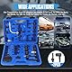 PARAOUTIL 27tlg ATF Adapter Set, Getriebeöl Einfüllgerät Adapter Automatikgetriebe Ölpumpenadapter Kompatibel Ölwechsel Gerät Adaptern mit Mercedes-Benz, für BMW, für Ford, für VW, für GM, für Audiusw