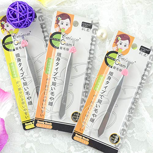 Andoer Pinças de sobrancelha Ferramentas de beleza diária para remoção de pelos das sobrancelhas