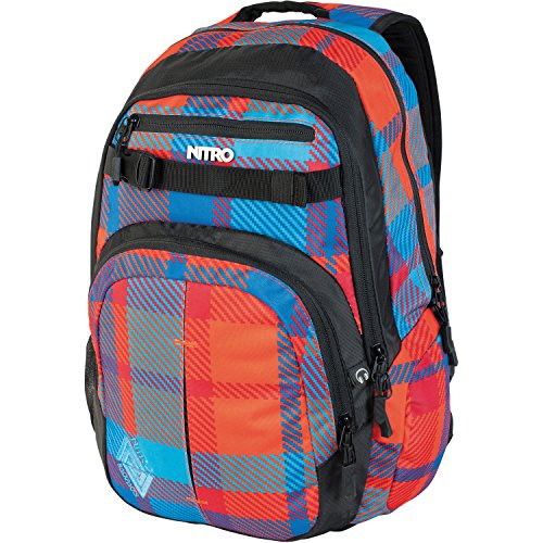Nitro Rucksack Chase, plaid red-blue, 51 x 37 x 23 cm, 35 Litre,...