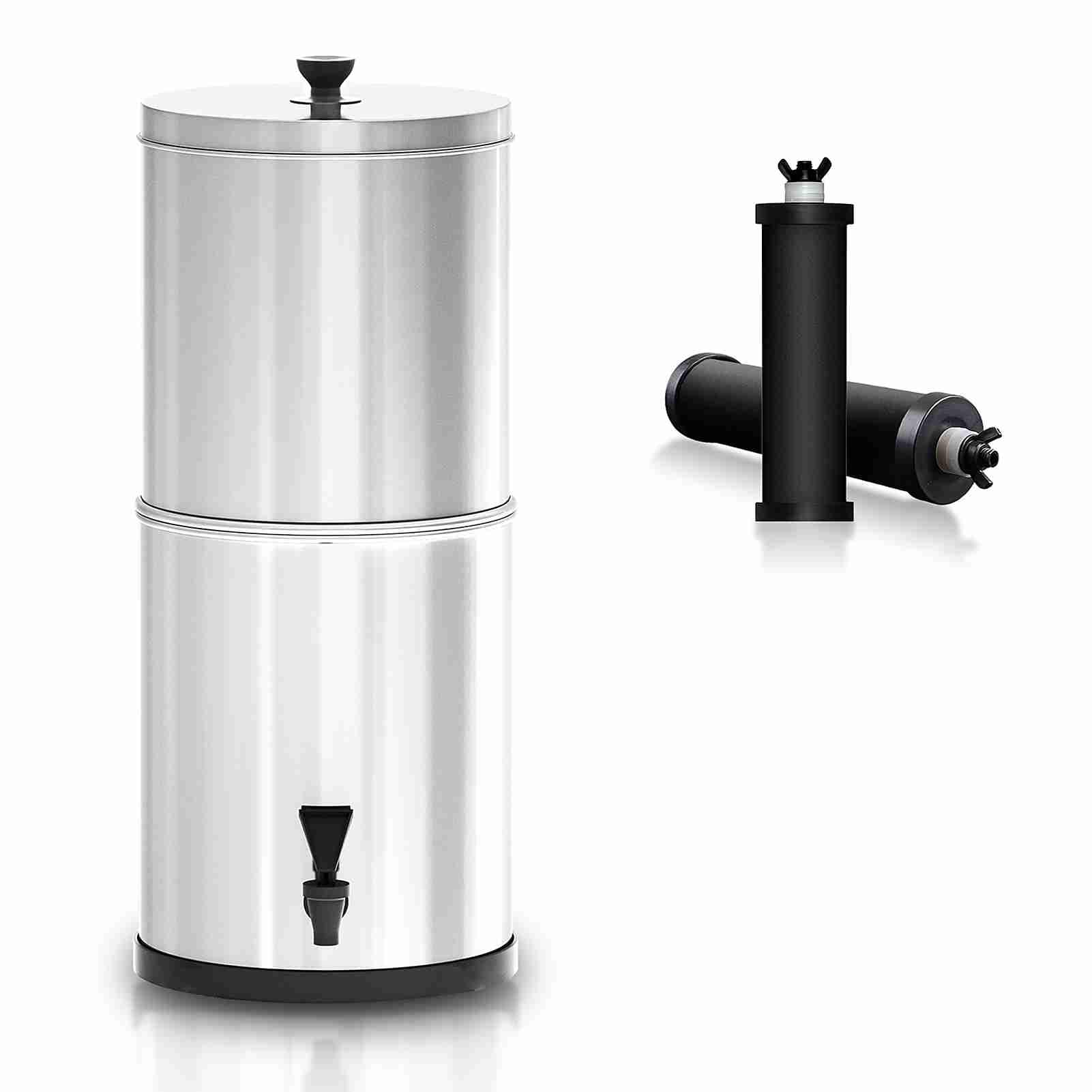 Domary Système de Filtre à Eau, 2,38 Gallons en Acier Inoxydable pour la