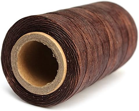 Crochet Thread 240 Meter 1mm 150d Waxed Bulk Large Colourful Rayon Nylon Crafts Knitting Lacing Embroidery Perfect Easy To Carry (Coffee)