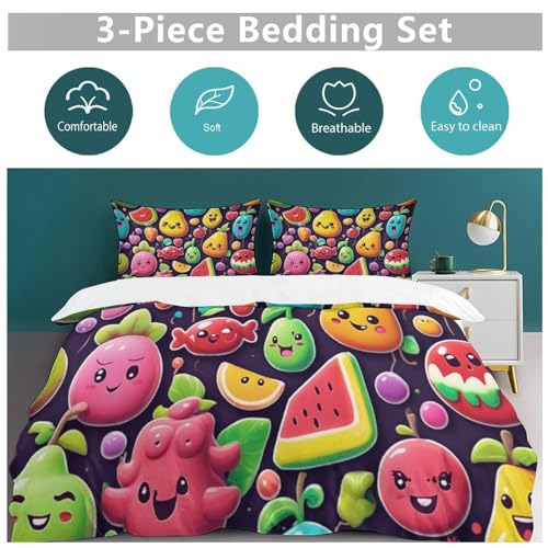 Housse de couette microfibre douce et respirante 220x240 cm - 4