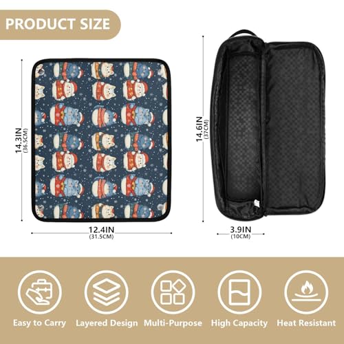 Bolsa de viaje resistente al calor Fat Cats Marble para herramientas de cabello, organizador portátil para planchas, rizadores y accesorios de cuidado capilar miniatura 4