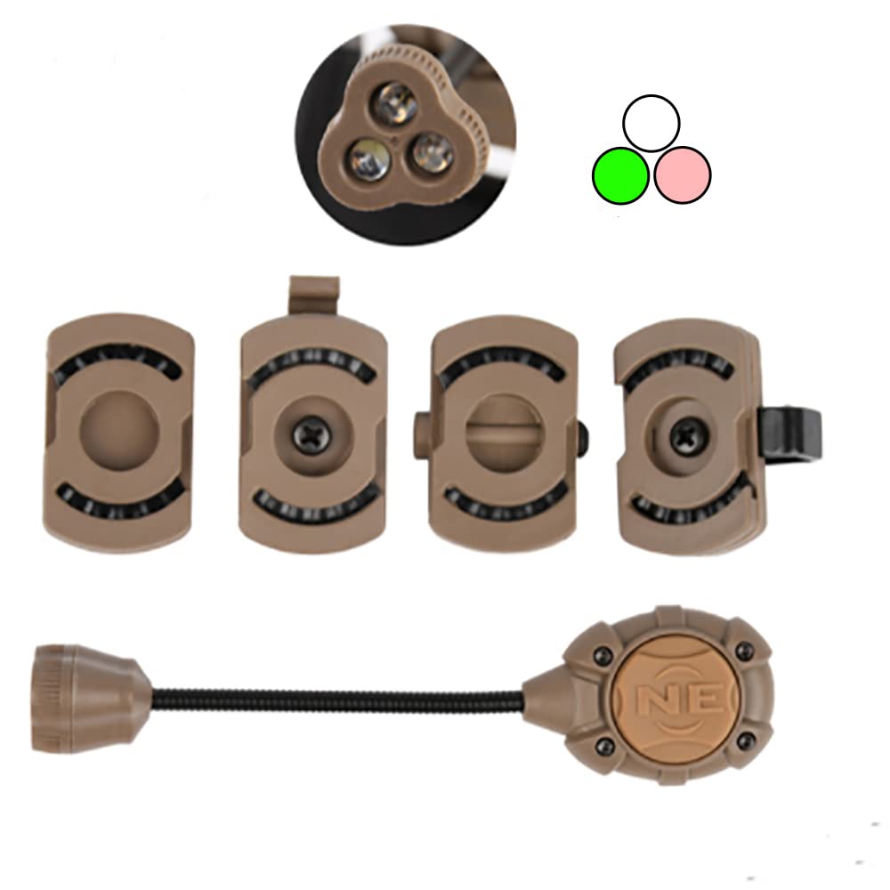 Torcia Tattica Per Casco MPLS - 4 Modalità LED (Rosso, Verde, Bianco, IR), Per Outdoor E Sopravvivenza - Foto 4