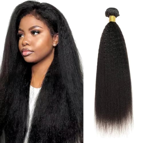 Extensiones de cabello humano Yaki negro natural para un alisado perfecto