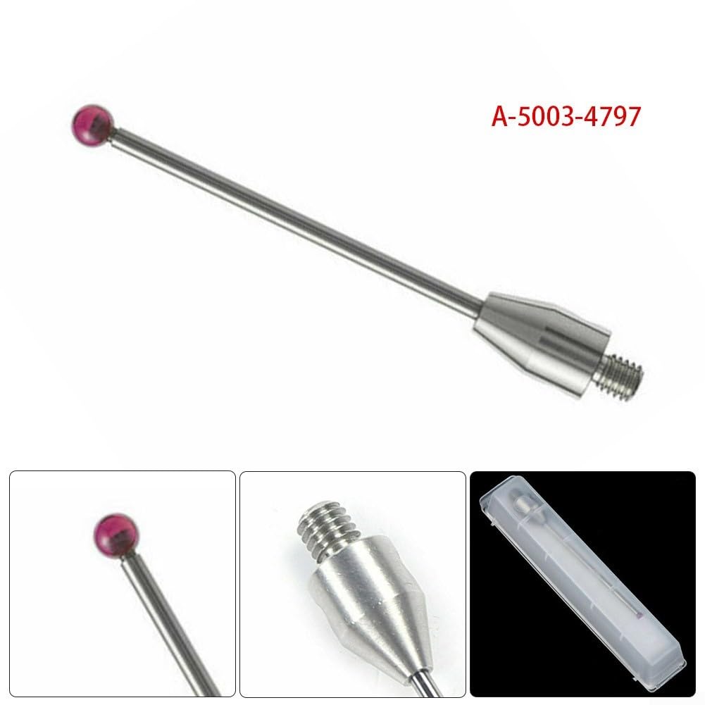 CMM Lot de 2 stylets avec boule de 2 mm de diamètre et 50 mm de longueur conçus pour systèmes de métrologie compatibles A-5003-4797