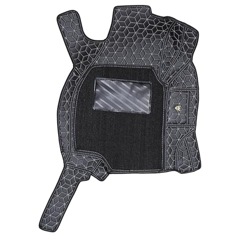 Image of CARNEST 7D Car Floor Mats| Grass Mat Set | Waterproof & Washable Full Coverage Car Foot Mats | Double Stitched 7 Layer Protection | Black Silver |Compatible with Safari 2023 Auto