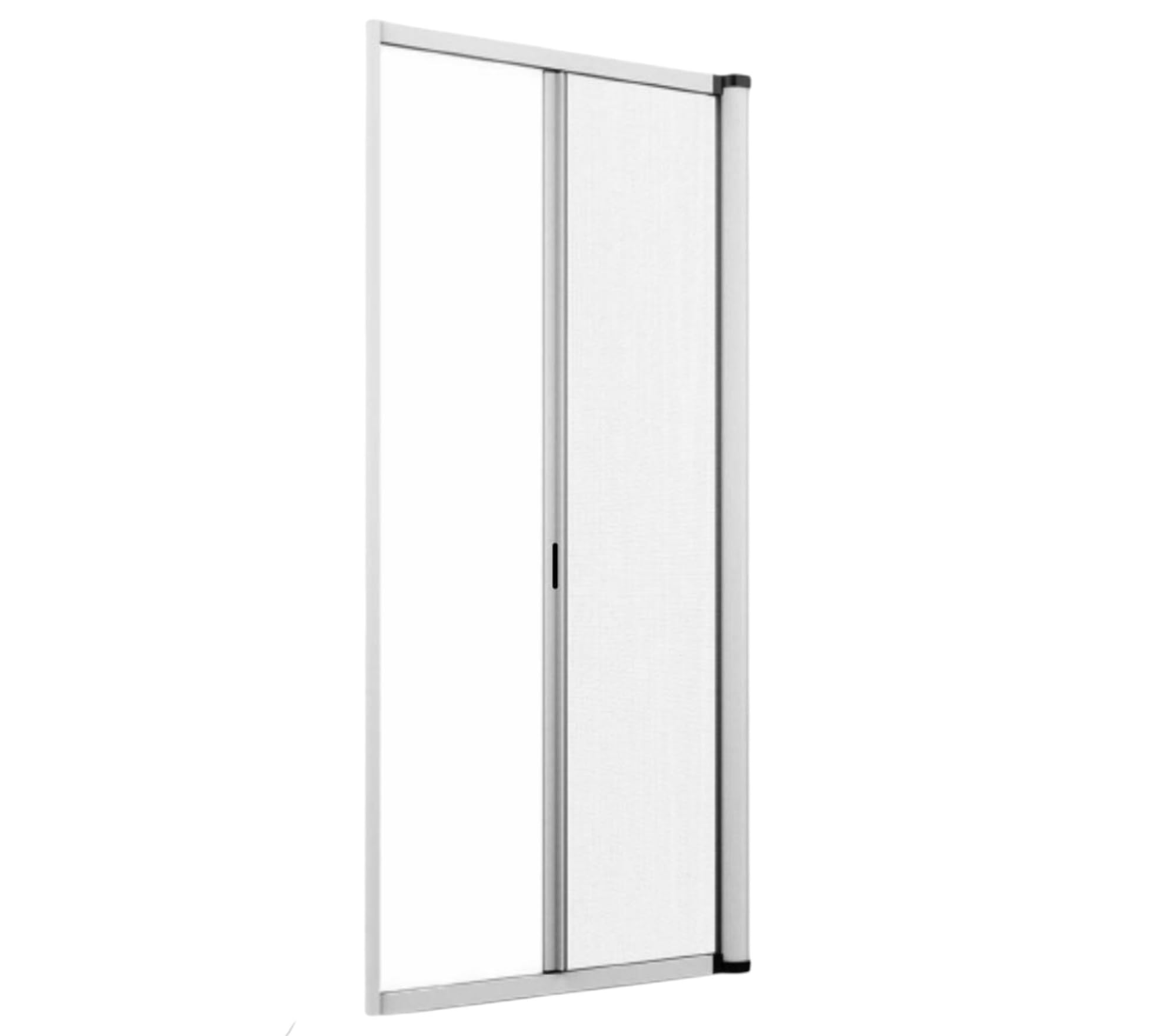 Zanzariera a Rullo Flash Avvolgimento Orizzontale per Porta Balcone 150X250cm Bianca Profilo Riducibile Telaio in Alluminio per Tenere Fuori Insetti, Mosche e Zanzare