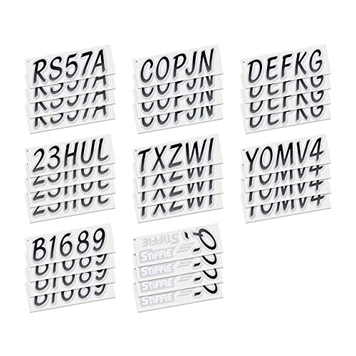 Image of STIFFIE Whipline Black /Silver 3 inch Boat & PWC Registration Decals • Numbers Letters Stickers