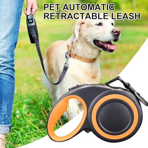 Chaîne pour chien rétractable haut de gamme avec bande en nylon robuste - 4
