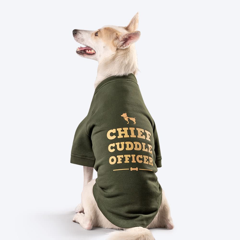 Heads Up For Tails Fleece Dog Sweatshirt - Dark Green - 2XL (B09MCVSQR2) Amazon Price History, Amazon Price Tracker
