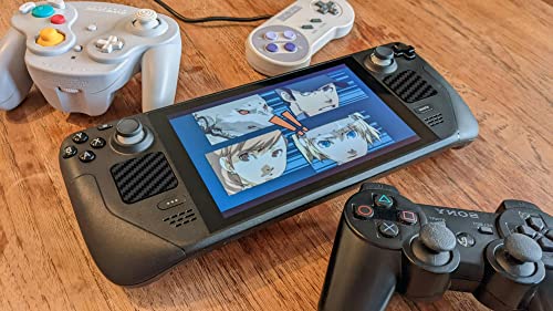 Ecomaholics Premium Touch Experince Enhancer Skin Film Touchpad Trackpad Protector For Steam Deck , Add Style , Comfirt , Texture And Fashion To Your Steam Deck (Carbonn Black) #TOP3