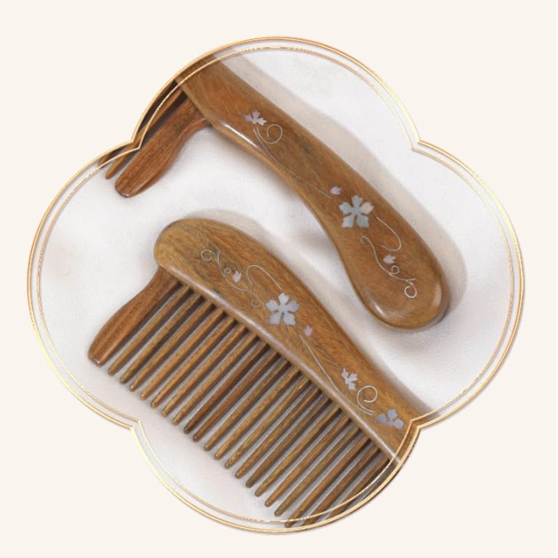 Log Wooden Comb Portable Household Hair Drying Women's