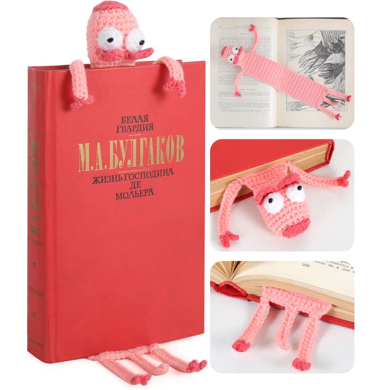 Marcapáginas de ganchillo, regalos de cumpleaños para profesores, regalos de Navidad para mujeres,día de la madre, día de San Valentín, regalos de agradecimiento para profesores