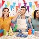GlamRays 40 Stück Happy Birthday Servietten Blau und Silber Thema Einweg Papier Servietten für Dinner Picknick Cocktail Geburtstags Party Bedarf Dekorationen für Männer Frauen(Blau)