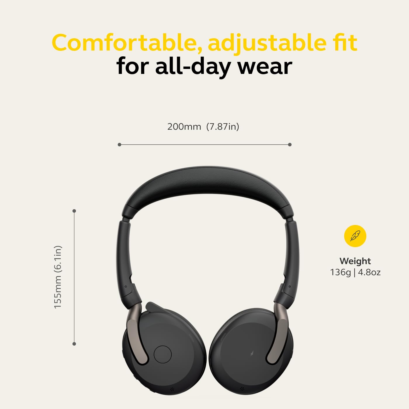 Jabra Evolve2 65 Flex Link380c MS Stereo, NA | Amazon.com.br