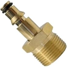 M22 14mm Hose Connector High Pressure Washer Adapter Replacement Parts | Leak-proof M22 14mm fitting, For pressure washer hoses.Chocolate
