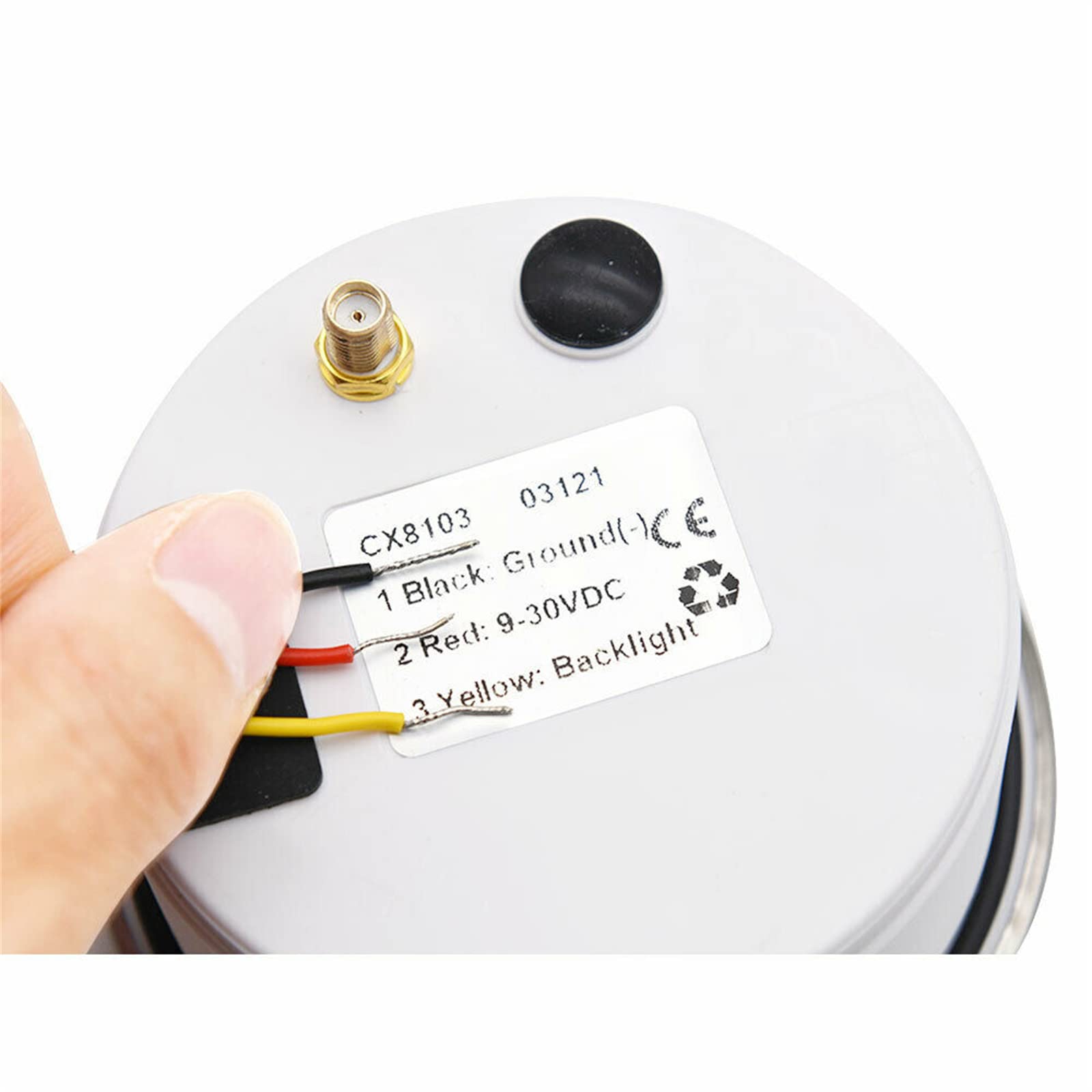 85mm GPS Speedometer 0-160MPH Odometer Gauge Boat MPH Speedometer Waterproof Marine Speed Odometer LCD Indicators with 7 Backlights fit Car Truck Motorcycle Speedometer GPS 9-32V Black