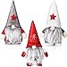 3 Pièces GNOME de Vacances de Noël Fait à la Main Mini Ornements de Décoration d'Elfe de Noël en Peluche Père Noël Présent de Noël pour Jouet Figurines de Noël