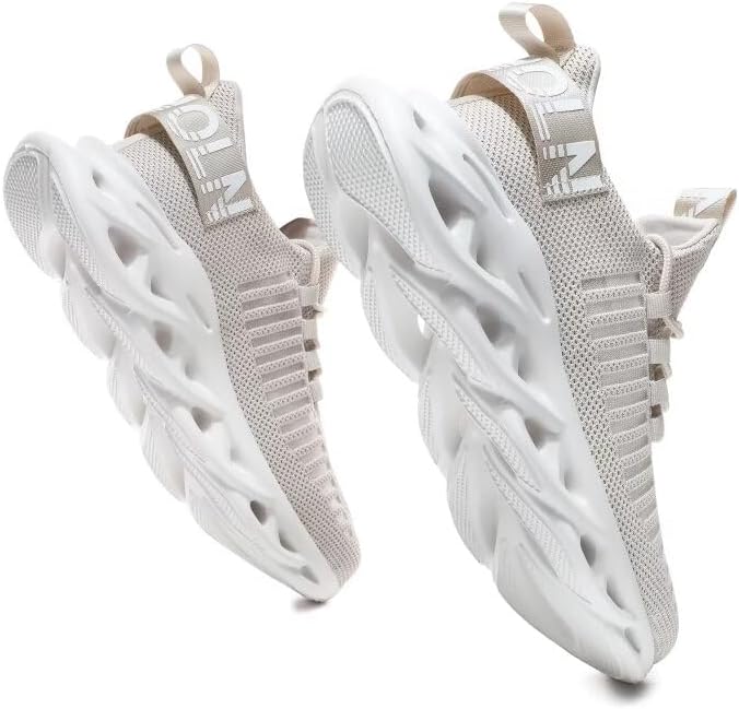 GSLMOLN Men's Slip on Breathable Walking Shoes Ultra Lightweight Casual Sport Gym Fashion Sneakers
