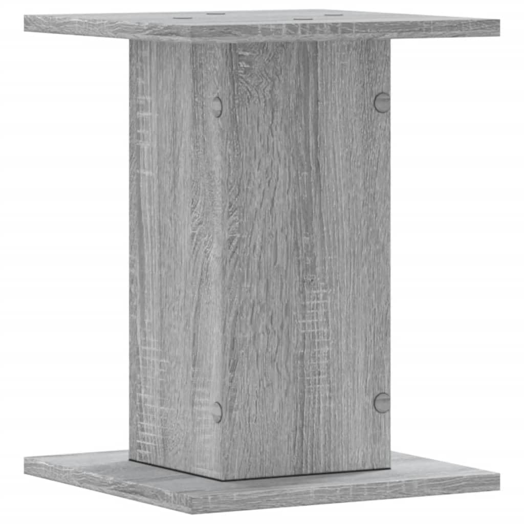 Supporti per piante e fiori, supporto per vasi da fiori, 2 pezzi, grigio Sonoma, 30 x 30 x 40 cm, in legno ingegnerizzato