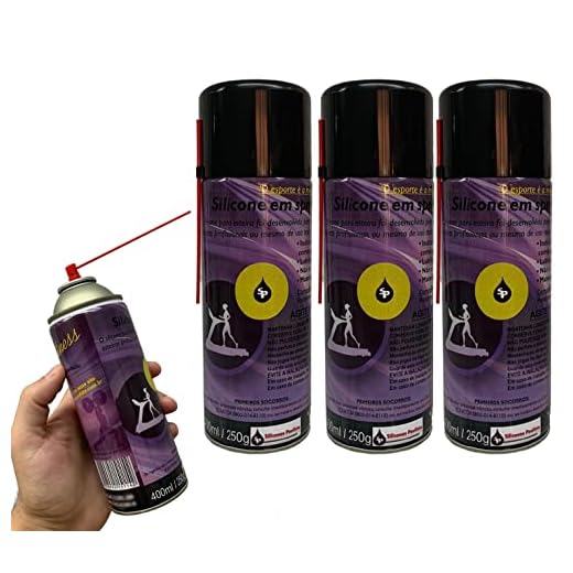 Kit 3 Silicones Spray 400ml Profissional Para Lubrificar Esteira Elétrica Paulista