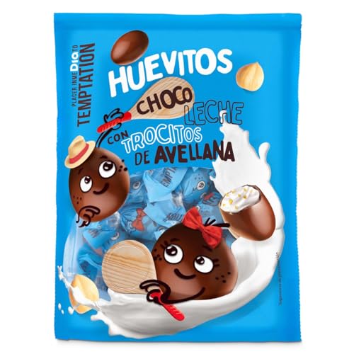 Dia Temptation Mini Huevos de Chocolate Rellenos con Crema de Leche y Avellana, 150g