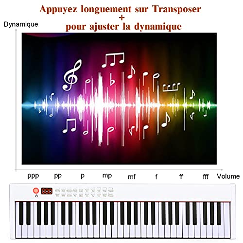 GOPLUS Piano Numérique 61 Touches Sensible au Toucher avec Bluetooth et MP3,61 Kit Clavier Piano 61 Écouteurs,Haut… - Les Beatles, Paul McCartney, John Lennon, RIngo Starr, George Harrison GOPLUS Piano Numérique 61 Touches Sensible au Toucher avec Bluetooth et MP3,61 Kit Clavier Piano 61 Écouteurs,Haut… – Image 5