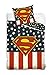 DHestia - Superman América Juego de Cama 100% Algodón Funda Nórdica + Funda Cojín. 160x200 cm - Cama 90
